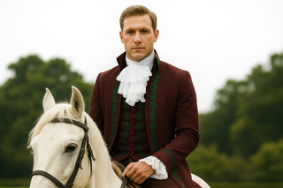Gallant Grove – Wine Tails Regency Riding Coat Set