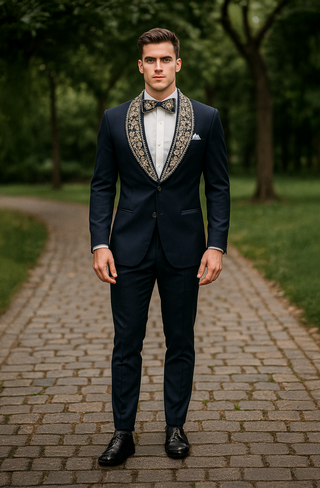 Empire Blue - Velvet suit