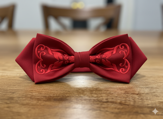 The "Plata de Nieve" Bow Tie — Sterling Sophistication
