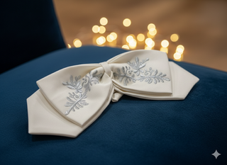 The "Flor de Pasión" Bow Tie — Crimson Elegance