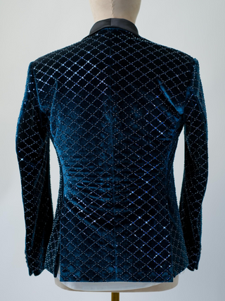 The Midnight Regal Tuxedo — Velvet & Satin Elegance