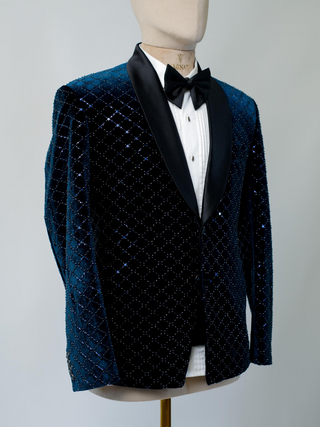 The Midnight Regal Tuxedo — Velvet & Satin Elegance
