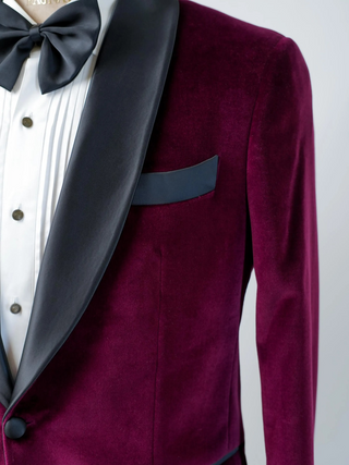 The 'Bordeaux Belle' Tuxedo — Velvet Vixen & Modern Flair
