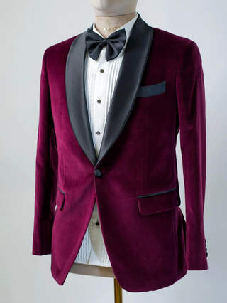 The 'Bordeaux Belle' Tuxedo — Velvet Vixen & Modern Flair