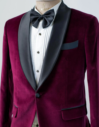 The 'Bordeaux Belle' Tuxedo — Velvet Vixen & Modern Flair
