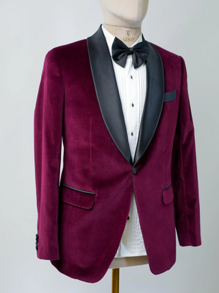 The 'Bordeaux Belle' Tuxedo — Velvet Vixen & Modern Flair
