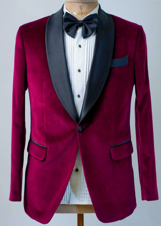 The 'Bordeaux Belle' Tuxedo — Velvet Vixen & Modern Flair