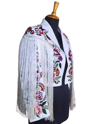 Women White Custom 2Pc Western Suit
