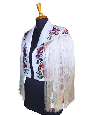Women White Custom 2Pc Western Suit
