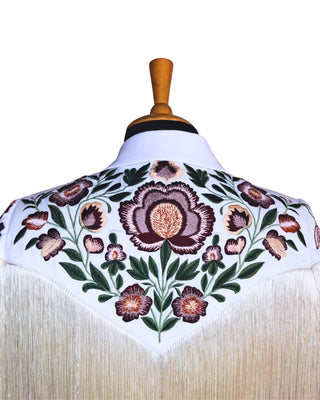 Women White Custom 2Pc Western Suit