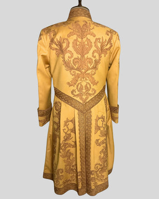 Men’s Rococo Embroidered 3-Piece Suit – Mustard Royal Historical Costume
