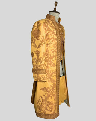 Men’s Rococo Embroidered 3-Piece Suit – Mustard Royal Historical Costume