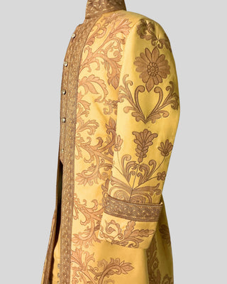 Men’s Rococo Embroidered 3-Piece Suit – Mustard Royal Historical Costume