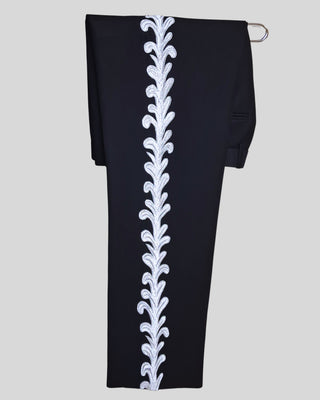 Men Black Mariachi 3 Piece Silver Embroidered Mexican Groom Charro Suits