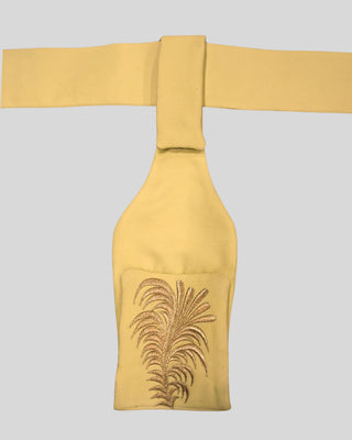 Men Light Yellow Customised Rococo History Jacket Carnival Costume with Matching Belt