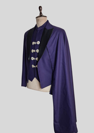 Men’s Purple Rococo 4 Piece Suit Royal Wedding Groom Outfit Luxury Party Wear