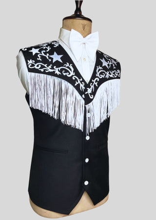 Men’s Cowboy Style Black Country Western 2 Piece Outfit Party Outfit