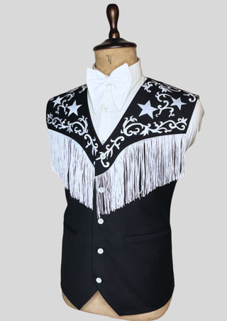Men’s Cowboy Style Black Country Western 2 Piece Outfit Party Outfit
