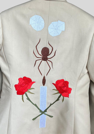 Ivory Country Western 2 Piece Embroidered Suit Cowboy Cocktail Attire