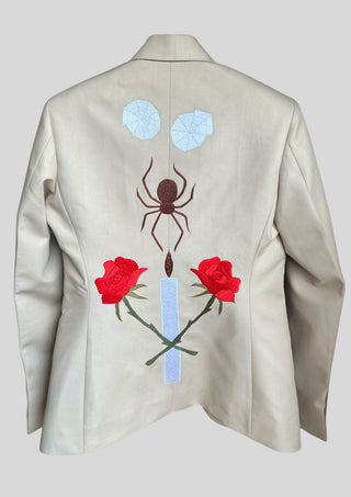 Ivory Country Western 2 Piece Embroidered Suit Cowboy Cocktail Attire
