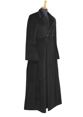 The Noir Sovereign Coat — Timeless power draped in elegance.
