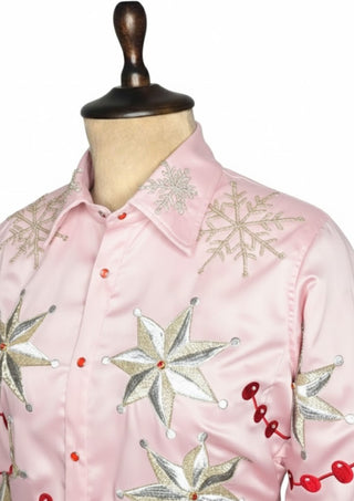 Women Baby Pink Shirt Customized 2 Piece Cowgirl Rodeo Suits