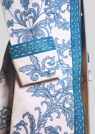 Men’s Rococo Embroidered 3-Piece Suit – Sky Blue Royal Historical Costume