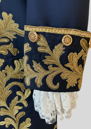 Men’s Rococo Blue Victorian Suit Customized 3Pc Embroidered 18th Century Venetian Carnival Costume