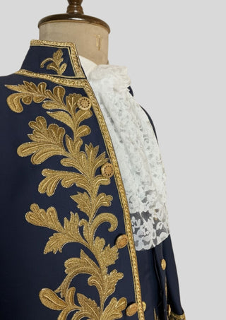 Men’s Rococo Blue Victorian Suit Customized 3Pc Embroidered 18th Century Venetian Carnival Costume