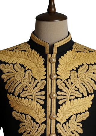 Men Customized Jacket Gold Embroidered 18th Century Rococo Venice Carnival Outfit