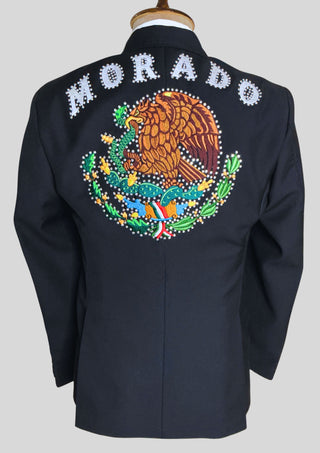 Men Black Embroidered Country Western Blazer – Customizable Handcrafted Jacket for Weddings, Parties & Groom Wear