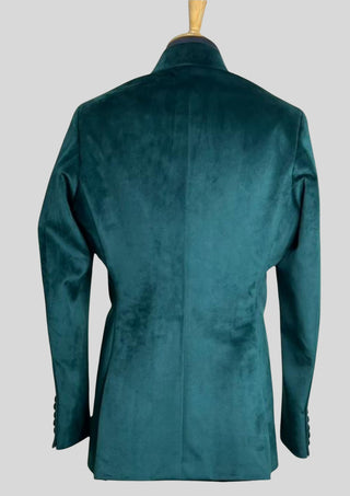 Women’s Emerald Green Velvet 2 Piece Suit with Blazer & Skirt – Elegant Party & Evening Wear