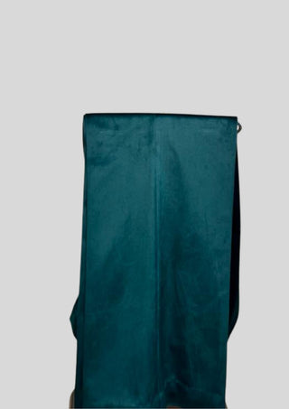 Women’s Emerald Green Velvet 2 Piece Suit with Blazer & Skirt – Elegant Party & Evening Wear