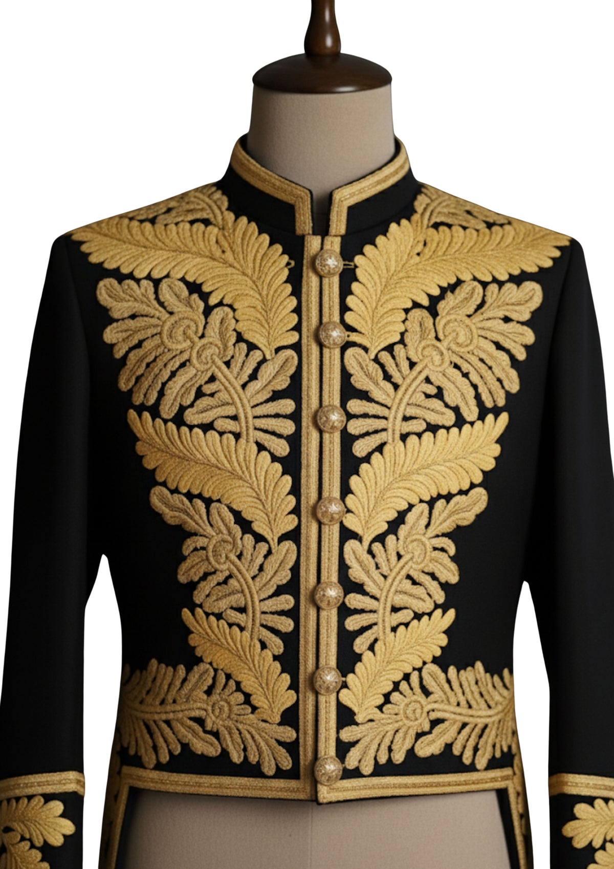 Men Customized Jacket Gold Embroidered 18th Century Rococo Venice Carnival Outfit