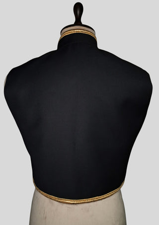 Men’s Black18th Century 3 Piece Rococo Embroidered Suit Theme Wedding Venice Carnival Outfit