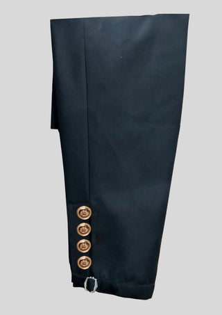 Men’s Black18th Century 3 Piece Rococo Embroidered Suit Theme Wedding Venice Carnival Outfit