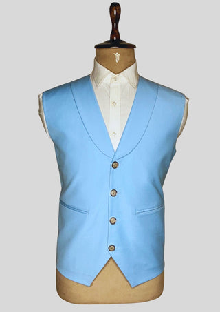 Men Powder Blue 4Pc Vintage Styled History Suits for Wedding Theatre Carnival Attire