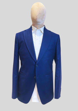 Men’s Royal Blue Classic Blazer Single Breasted Tailored Formal Jacket