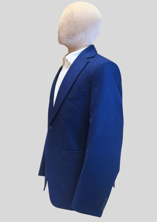 Men’s Royal Blue Classic Blazer Single Breasted Tailored Formal Jacket