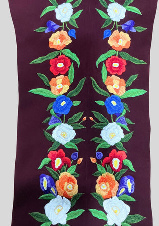 Women’s Maroon Floral Embroidered 2 Piece Suit – Handcrafted Western Blazer & Pant Set