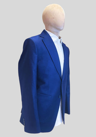 Men’s Royal Blue Classic Blazer Single Breasted Tailored Formal Jacket