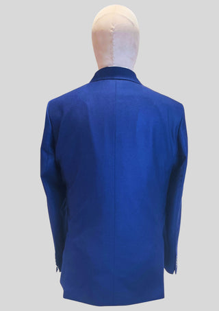 Men’s Royal Blue Classic Blazer Single Breasted Tailored Formal Jacket