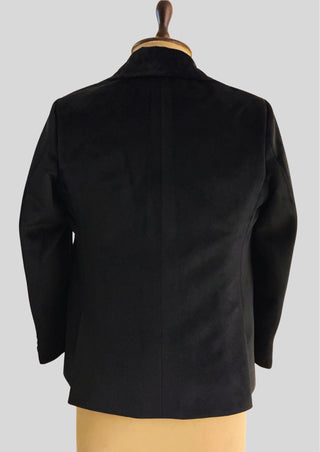Men Black Velvet Rococo Suit – Gold Embroidered Cape Theatrical Costumes Groom Suit