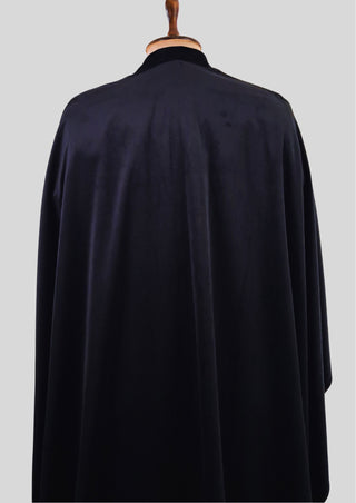 Men's Black Rococo Suit with Purple Embroidery & Cape Wedding Groom Outfit Carnival Attire