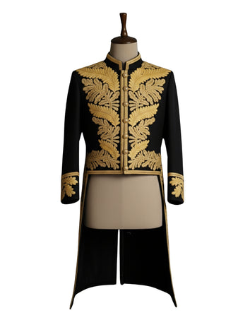 Men Customized Jacket Gold Embroidered 18th Century Rococo Venice Carnival Outfit