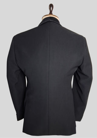 Men’s Black Embroidered Tuxedo Blazer – Luxury Floral Shawl Lapel Dinner Jacket