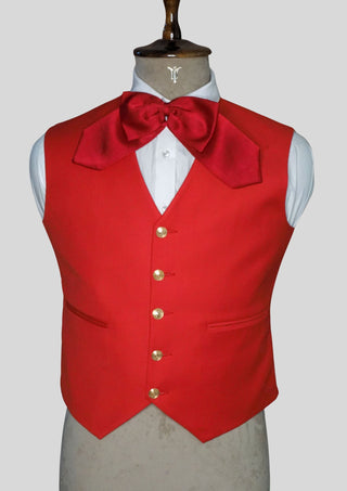 Men Red Mariachi 3-Piece Suit Gold Embroidered Mexican Groom Suit Traditional Charro Wedding Outfits