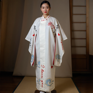 White elegant Kimono